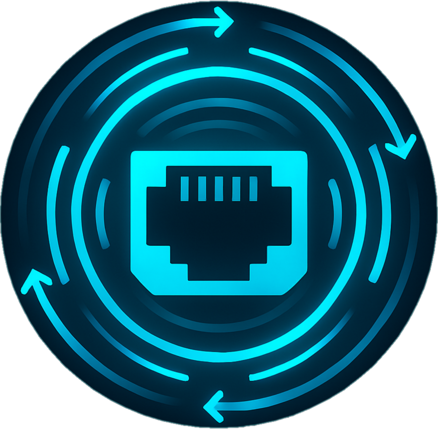 WarpPort application logo for C&C port testing